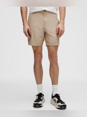 Lululemon Mens ABC Classic-Fit Short 7" Warpstreme Size 32” Wacky Khaki NWT